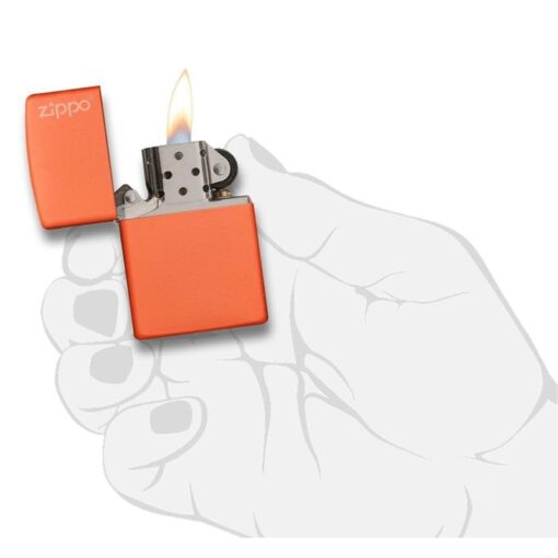 Zippo Classic Orange Matte with Zippo Logo - 231ZL - Hình ảnh 5