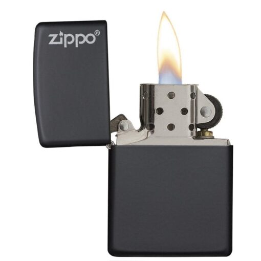 Zippo Classic Black Matte with Zippo Logo - 218ZL - Hình ảnh 4