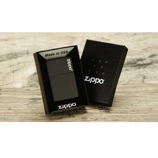 Zippo Classic Black Matte with Zippo Logo - 218ZL - Hình ảnh 7
