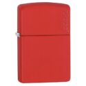 Zippo Classic Red Matte with Zippo Logo – 233ZL