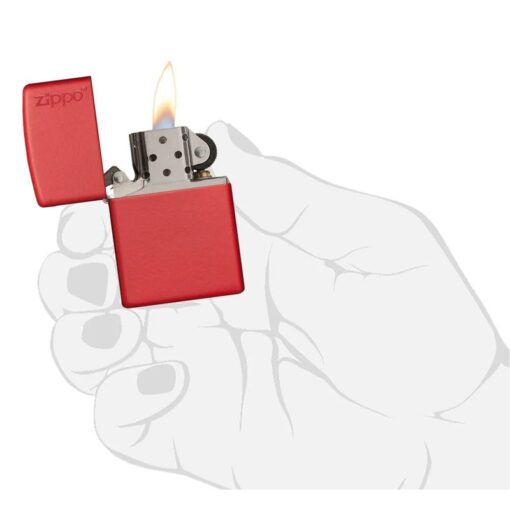 Zippo Classic Red Matte with Zippo Logo – 233ZL - Hình ảnh 5
