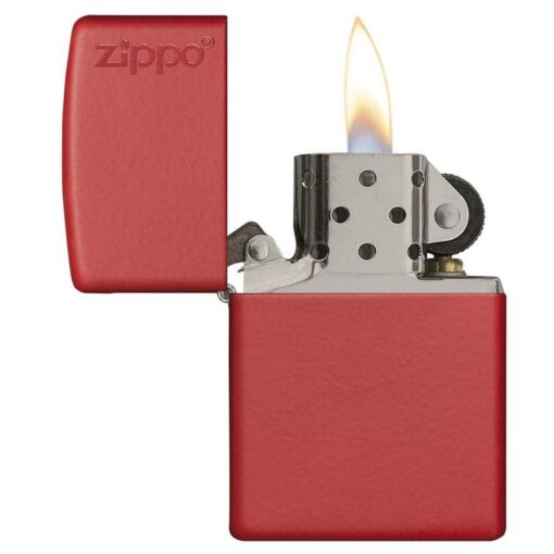 Zippo Classic Red Matte with Zippo Logo – 233ZL - Hình ảnh 4