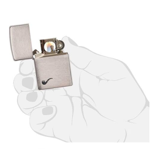 Zippo Brushed Chrome Pipe 200PL