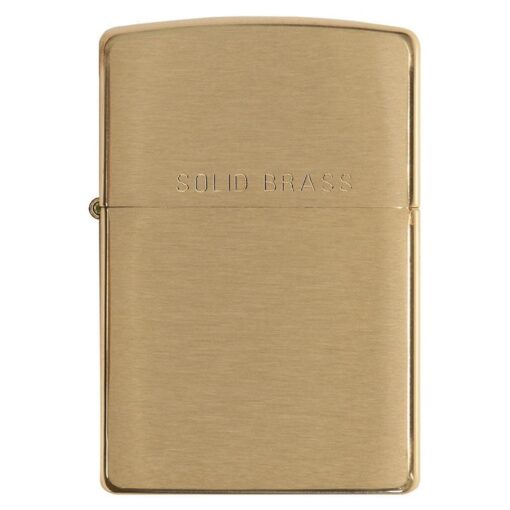 Zippo Classic Brushed Solid Brass - 204 - Hình ảnh 3