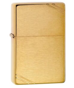 Zippo Brushed Brass Vintage with Slashes - 240
