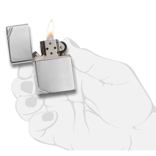 Zippo High Polish Chrome Vintage with Slashes - 260 - Hình ảnh 5