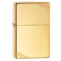 Zippo High Polish Brass Vintage with Slashes - 270
