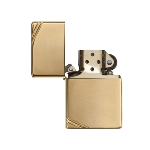 Zippo High Polish Brass Vintage with Slashes - 270 - Hình ảnh 2