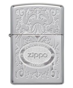 bật lửa zippo họa tiếc màu bạc chính hãng