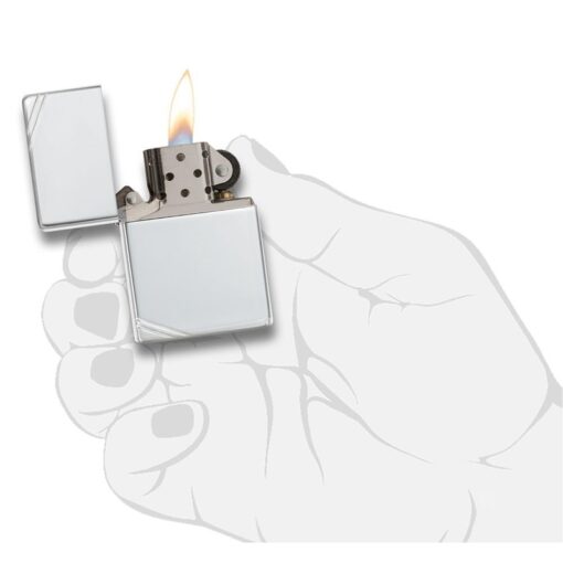 Zippo Vintage Sterling Silver with Slashes - 14 - Hình ảnh 5