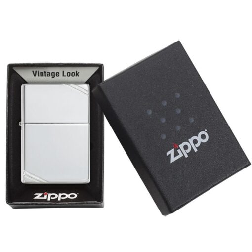 Zippo Vintage Sterling Silver with Slashes - 14 - Hình ảnh 6
