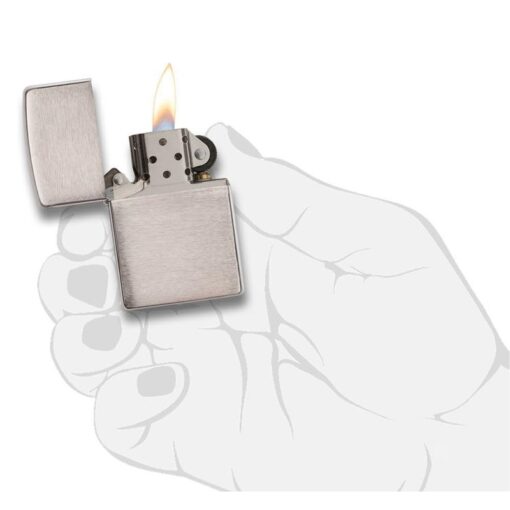 Zippo Classic Brushed Chrome - 200 - Hình ảnh 6