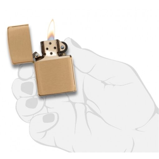 Zippo Classic Brushed Brass - 204B - Hình ảnh 5