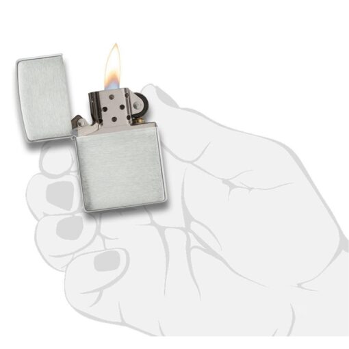 Zippo Armor Brushed Sterling Silver - 27 - Hình ảnh 5