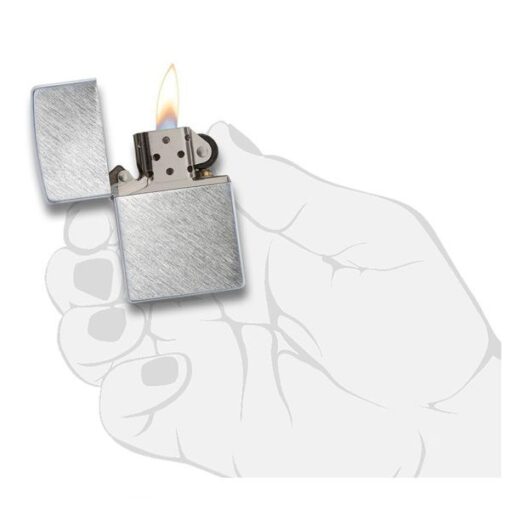 bật lửa zippo họa tiếc màu bạc chính hãng