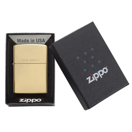 bật lửa zippo họa tiếc màu vàng chính hãng