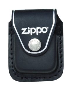 phụ kiện zippo - bao da zippo đen