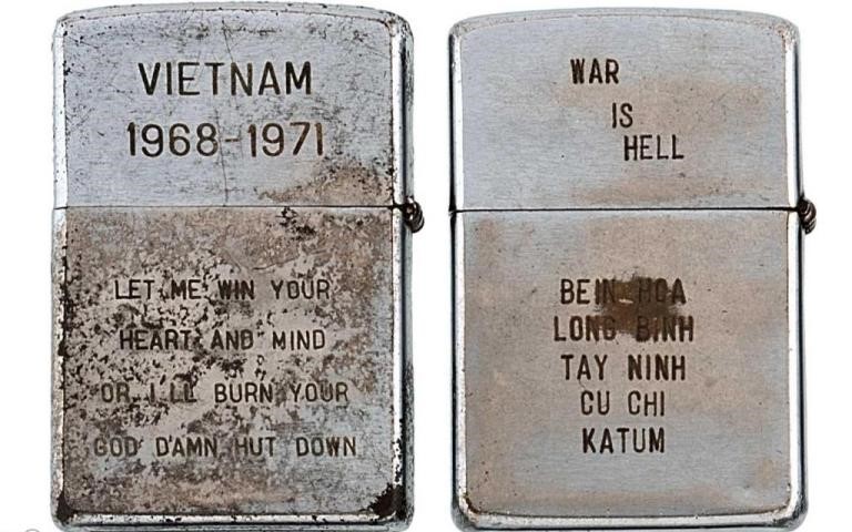 Chiếc bật lửa được chiến sỹ Mỹ sử dụng từ chiến tranh Việt Nam.