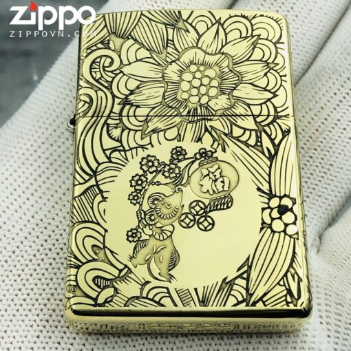 Zippo 12 con giáp năm Tí - Chuột - Hình ảnh 3