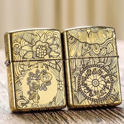 Zippo 12 con giáp năm Tí - Chuột - Hình ảnh 2