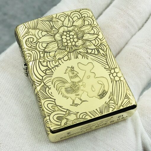 Zippo 12 con giáp năm Dậu - Gà - Hình ảnh 3