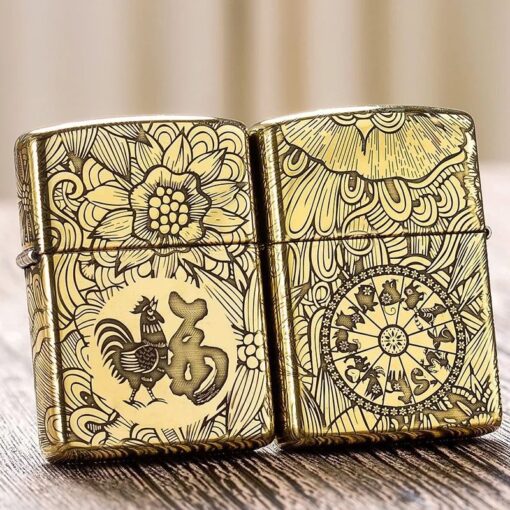 Zippo 12 con giáp năm Dậu - Gà - Hình ảnh 2