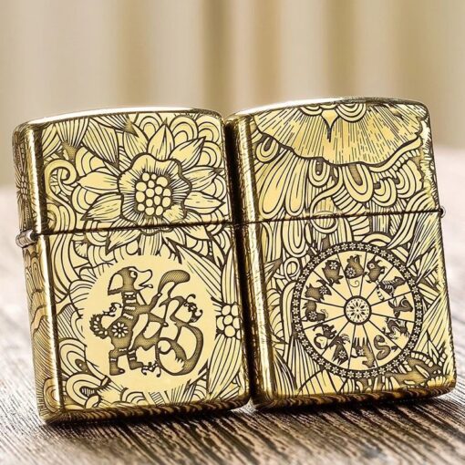 Zippo 12 con giáp năm Tuất - Chó - Hình ảnh 2