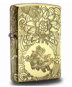 Zippo 12 con giáp năm Hợi - Lợn