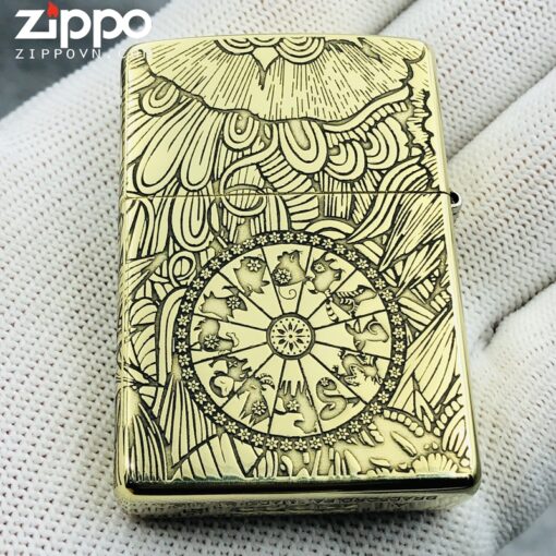 Zippo 12 con giáp năm Hợi - Lợn - Hình ảnh 5