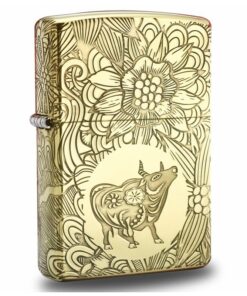 Zippo 12 con giáp năm Sửu - Trâu