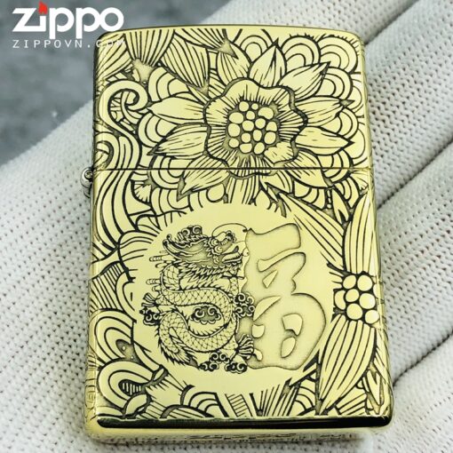 Zippo 12 con giáp năm Thìn - Rồng - Hình ảnh 3