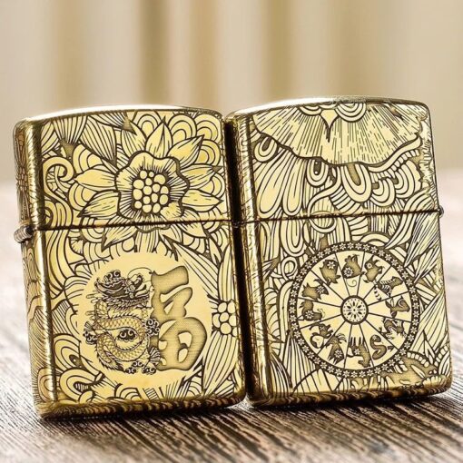 Zippo 12 con giáp năm Thìn - Rồng - Hình ảnh 2