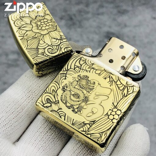 Zippo 12 con giáp năm Thìn - Rồng - Hình ảnh 4
