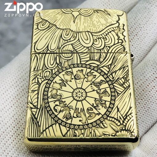 Zippo 12 con giáp năm Tị - Rắn - Hình ảnh 5