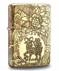 Zippo 12 con giáp năm Mùi - Dê