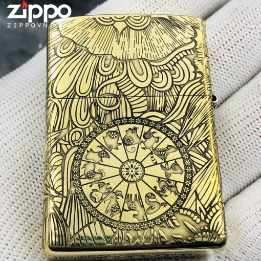 Zippo 12 con giáp năm Mùi - Dê - Hình ảnh 4