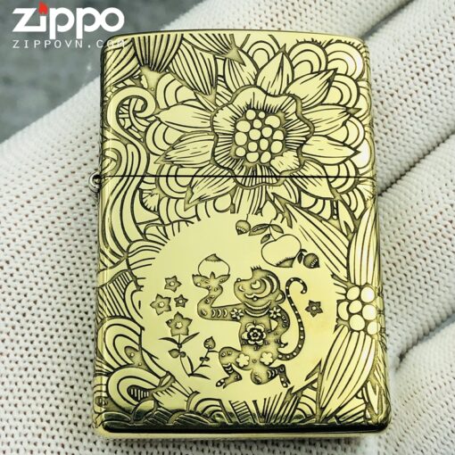 Zippo 12 con giáp năm Thân - Khỉ - Hình ảnh 3