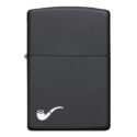 Zippo Black Matte - Tẩu sơn tĩnh điện đen 218PL