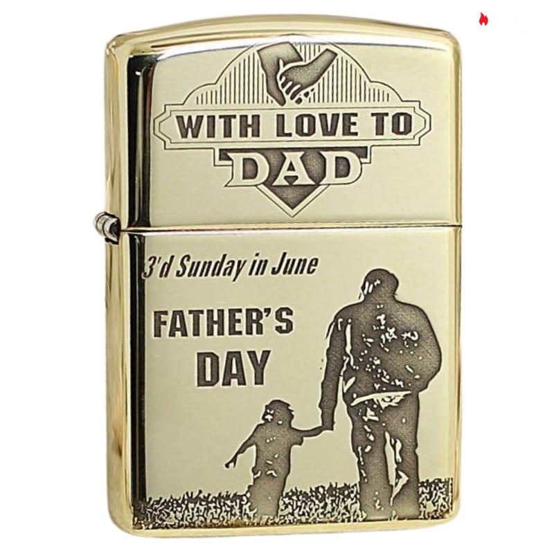 Zippo Brass Ngày Của Cha - BRC19