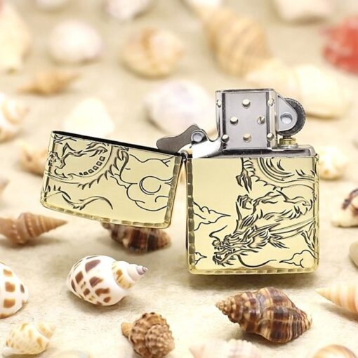 Zippo Tribal Hidden Dragon Gold - ZA-3-5B - Hình ảnh 4