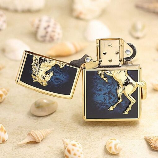 Zippo Golden Horse Blue Winning Winny - ZA-5-3B - Hình ảnh 3
