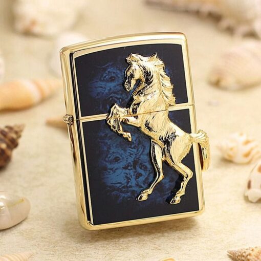 Zippo Golden Horse Blue Winning Winny - ZA-5-3B - Hình ảnh 2