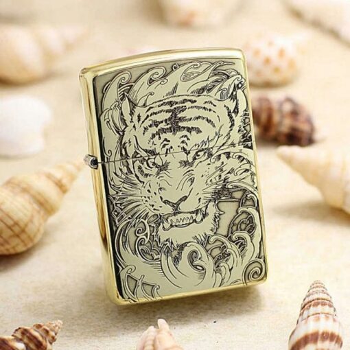 Zippo Armor Brass Tiger Roar - BRC11 - Hình ảnh 2