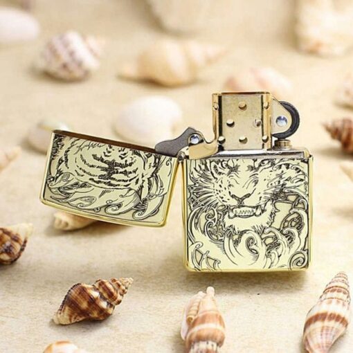 Zippo Armor Brass Tiger Roar - BRC11 - Hình ảnh 4
