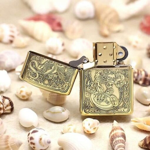 Zippo Armor Brass Fortune Pixiu - BRC04 - Hình ảnh 4