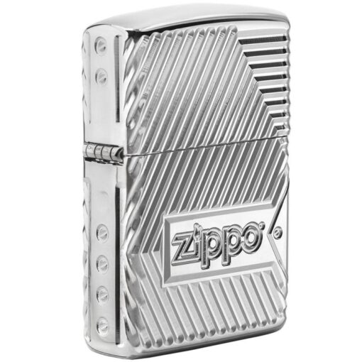 Zippo Armor Multicut Bolts and Flame High Polish Chrome - 29672