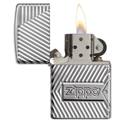 Zippo Armor Multicut Bolts and Flame High Polish Chrome - 29672 - Hình ảnh 5