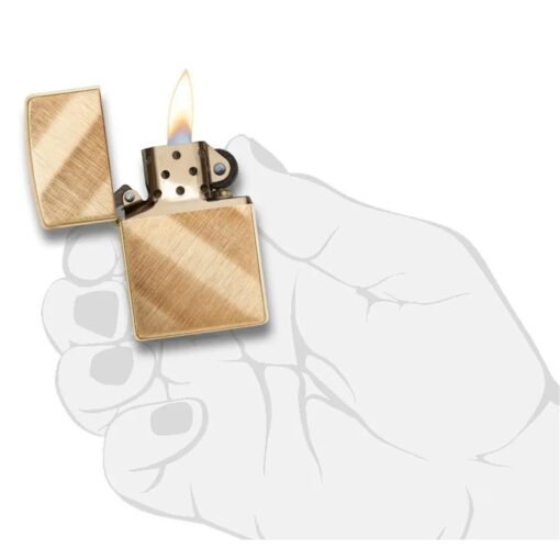 Zippo Diagonal Weave Brass - 29675 - Hình ảnh 5