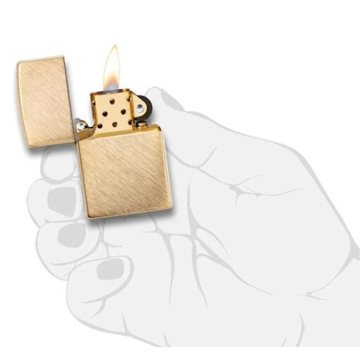 Zippo Herringbone Sweep Brass - 29830 - Hình ảnh 6