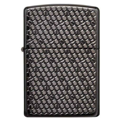 Zippo Armor Hexagon Design Black Ice - 49021 - Hình ảnh 3